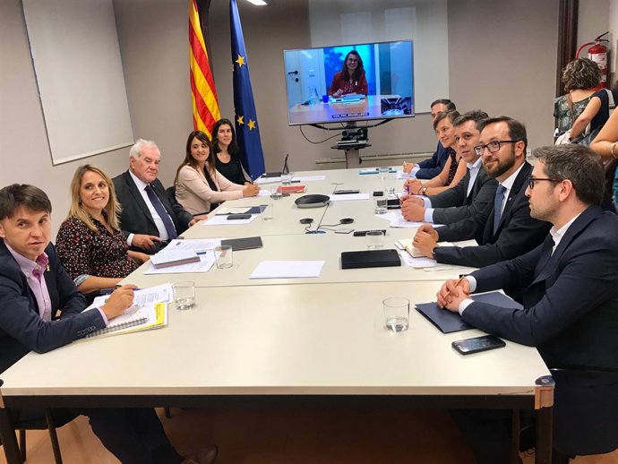 El conseller Maragall, reunit amb els delegats a l'exterior