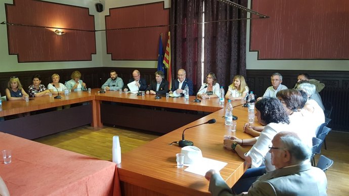 El conseller Josep Bargalló, a Ripoll