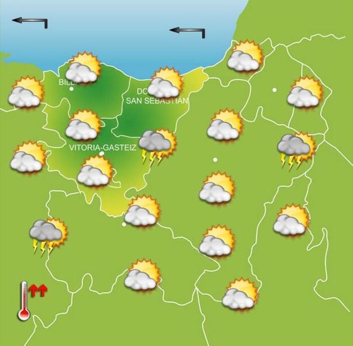 Previsiones meteorológicas para el 8 de septiembre