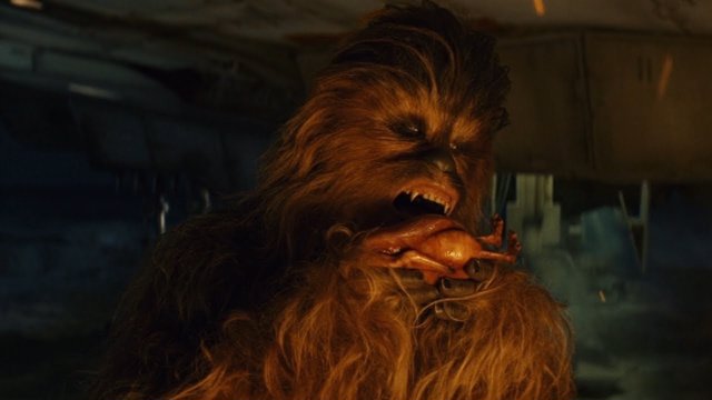 Chewbacca en Star Wars: Los últimos Jedi