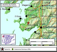 La provincia de Pontevedra registra ocho terremotos en unas horas