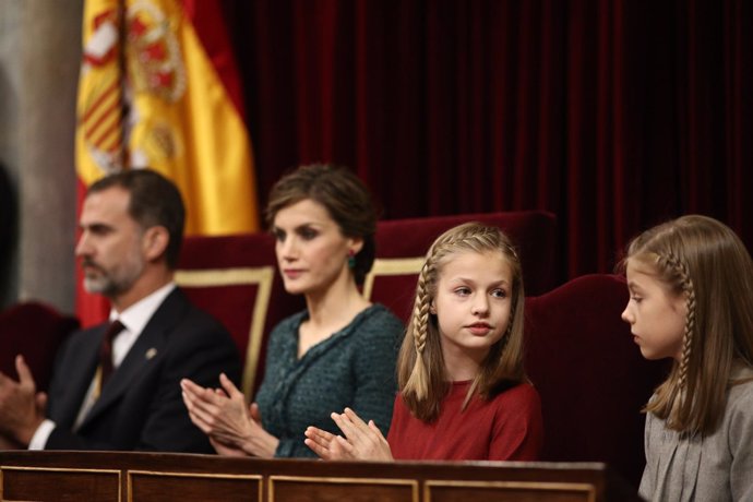 El Rey Felipe, la Reina Letizia, la Princesa Leonor y la Infanta Sofía