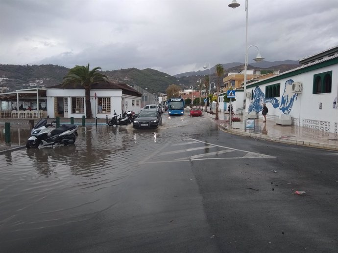 Efectos de la lluvia en Almuñécar-La Herradura (Granada)