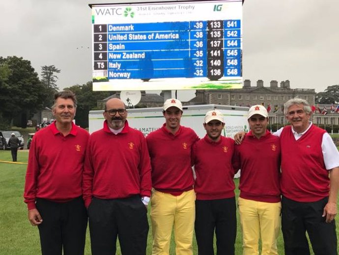 El equipo español absoluto de golf