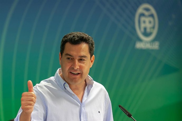 El presidente del PP-A, Juanma Moreno