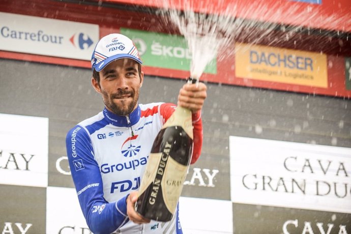Thibaut Pinot, después de ganar la 15ª etapa de La Vuelta