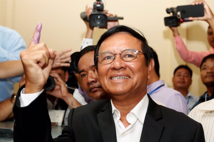 El líder opositor camboyano  Kem Sokha 