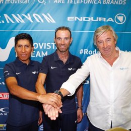 Nairo Quintana, Alejandro Valverde y Unzué 