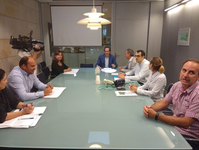 Marc Pons en el comité de rutas