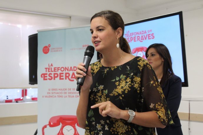 Sandra Gómez presenta el Telèfon de les Oportunitats