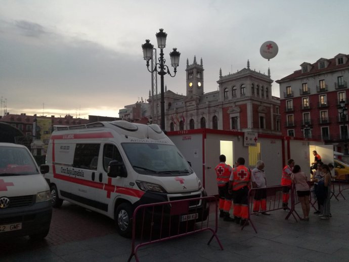 Operativo de Cruz Roja en Fiestas de Valladolid  10-9-2018