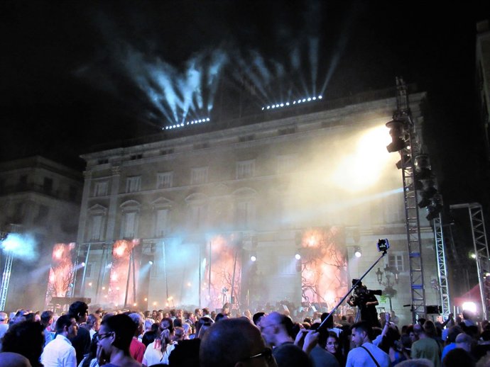 Acte institucional de la Diada 2018 (plaça Sant Jaume, Barcelona)     