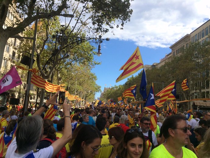 Manifestación de la Diada 2017 en Barcelona 