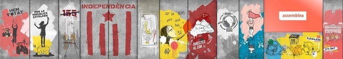 Mur de la manifestació de la Diada