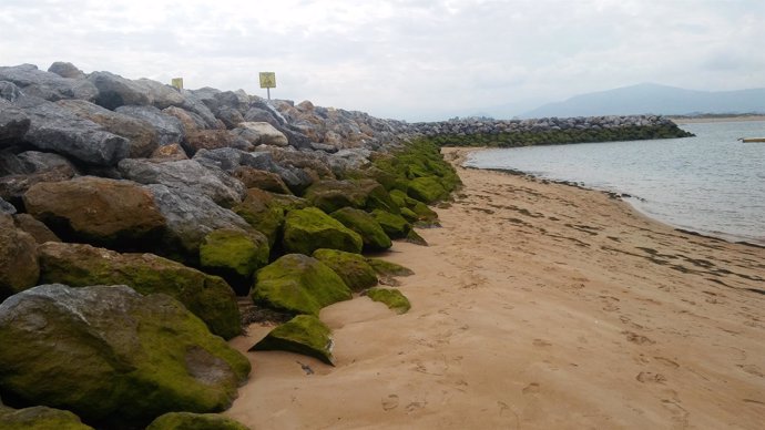 Diques playas Bahía de Santander 