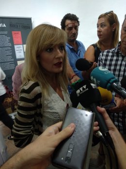 Carmen Castilla atiende a los periodistas