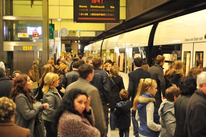 Estación transitada de Metrovalencia