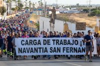 Trabajadores de Navantia en San Fernando (Cádiz) piden comunicado oficial del Gobierno que garantice las corbetas