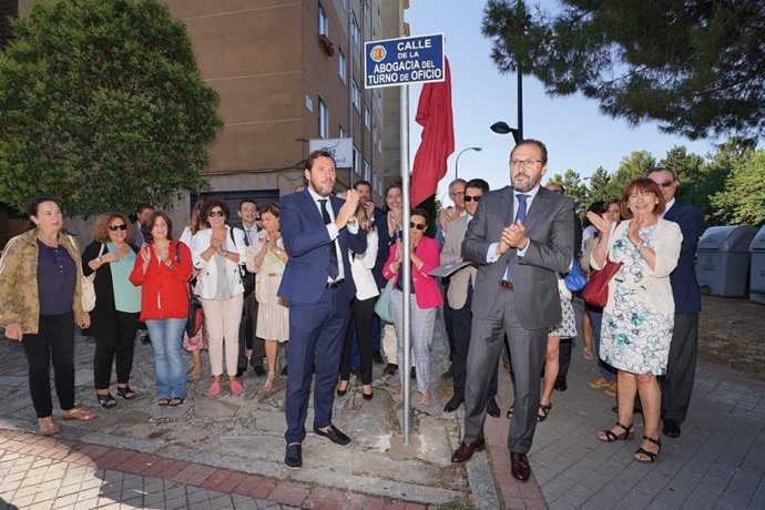 Valladolid.- Inauguración de la calle de la Abogacía del Turno de Oficio