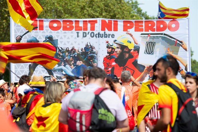 Manifestació per la Diada 2018 a Barcelona