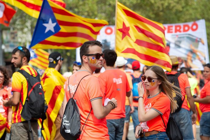 Manifestació per la Diada 2018 a Barcelona