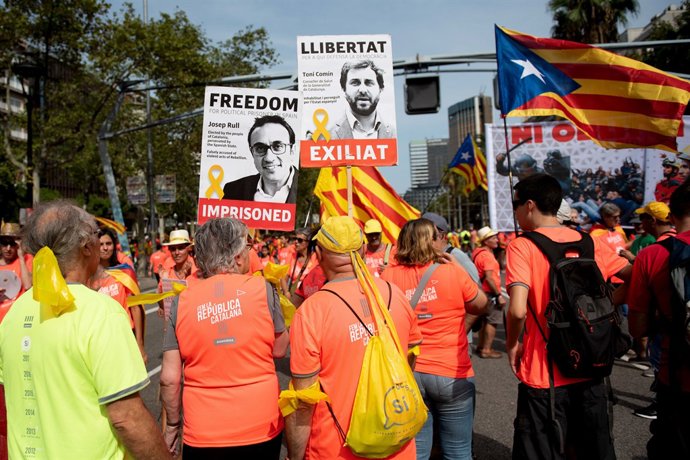 Manifestació per la Diada 2018 a Barcelona