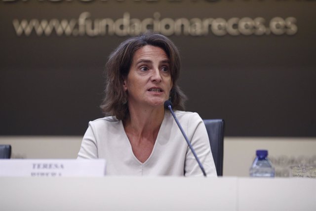 La ministra de Transición Ecológica, Teresa Ribera, interviene en la clausura de
