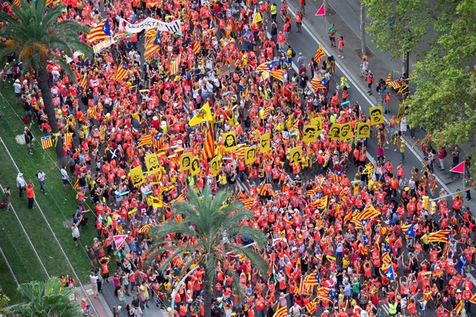 Manifestació per la Diada de 2018
