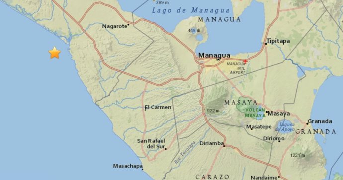 Terremoto de 5,3 en Nicaragua