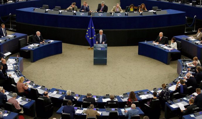 Jean-Claude Juncker ante el Parlamento Europeo