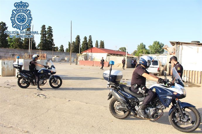 Despliegue policial en El Vacie