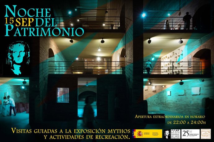 Cartel Noche del Patrimonio en Mérida 