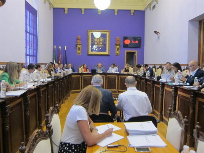 Pleno en el Ayuntamiento de Jaén                              