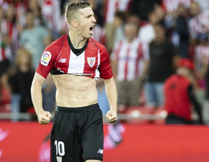 Iker Muniain marca el gol del triunfo del Athletic contra el Leganés