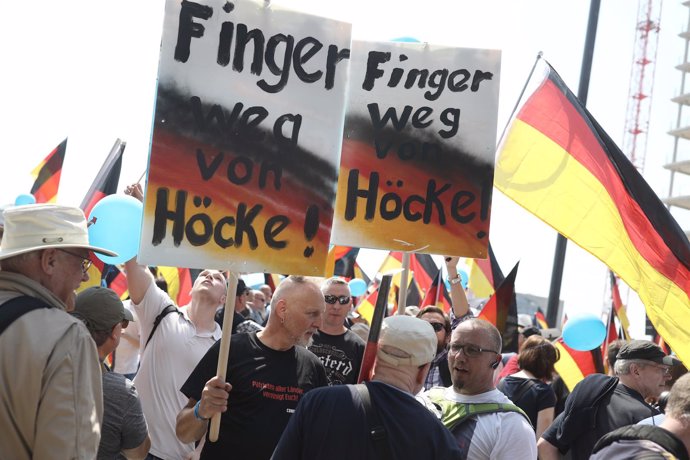 Manifestación de Alternativa para Alemania (AfD) en Berlín
