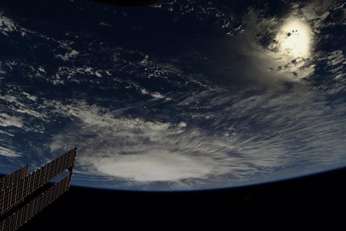 El huracán 'Florence' visto desde la Estación Espacial Internacional