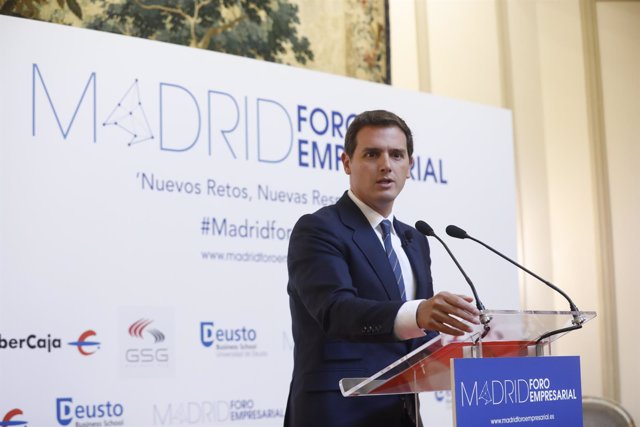 El presidente de Ciudadanos, Albert Rivera, se reúne con empresarios madrileños 