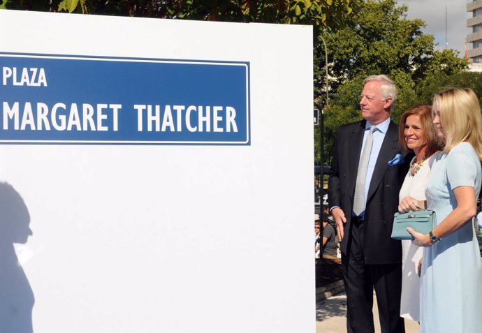 Ana Botella inauguró la plaza dedicada a Margaret Thahtcher