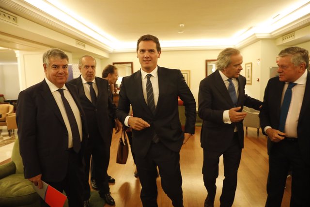 El presidente de Ciudadanos, Albert Rivera, se reúne con empresarios madrileños 
