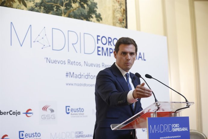 El president de Cs, Albert Rivera, es reuneix amb empresaris madrilenys 