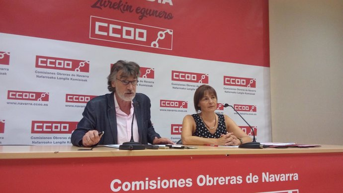 Chechu Rodríguez, secretario general de CCOO Navarra    