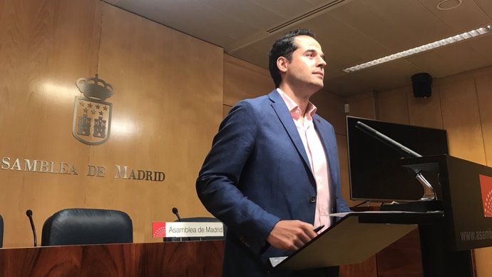El portavoz de Cs en la Asamblea de Madrid, Ignacio Aguado