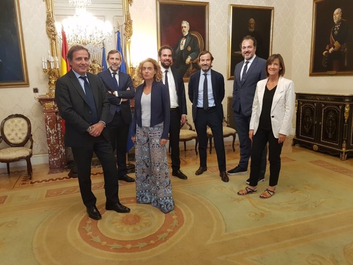 Reunión de la ministra Meritxell Batet y Barcelona Global