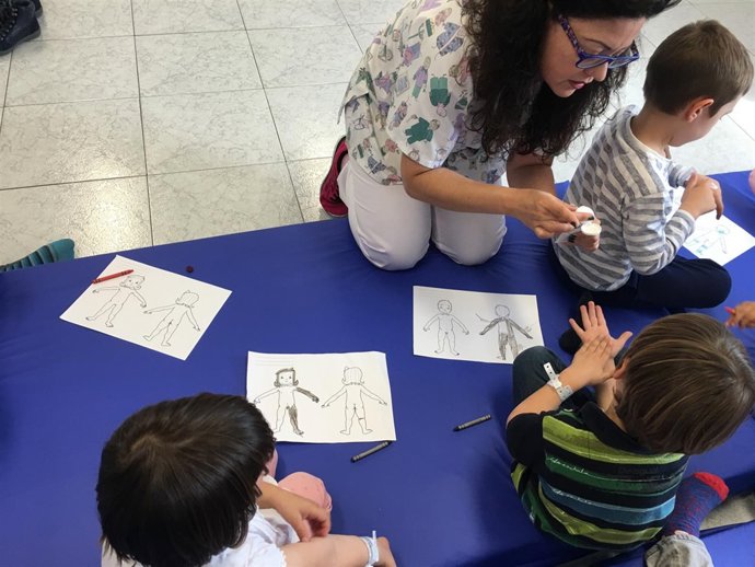 Taller escuela de atopia dermatitis atópica málaga salud niños menores hospital