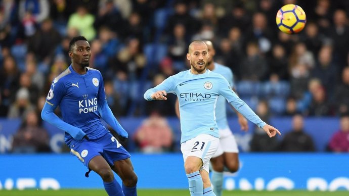 David Silva en el Manchester City - Leicester City