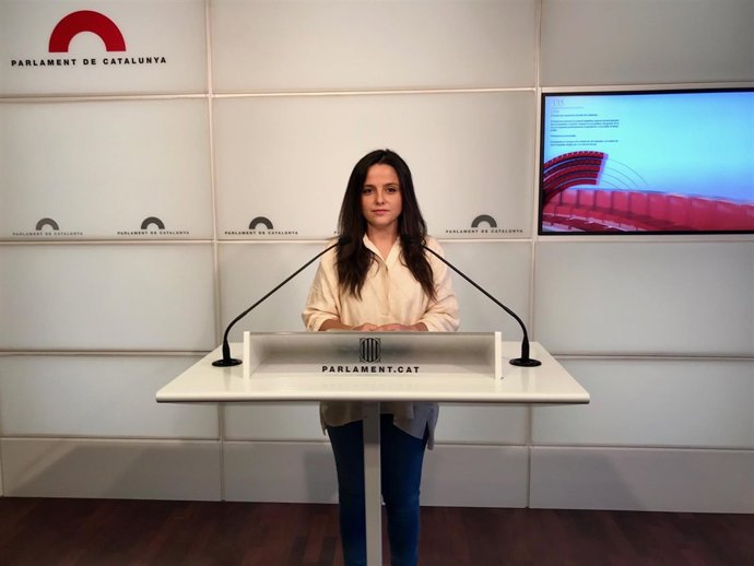 La diputada de la CUP en el Parlament Maria Sirvent