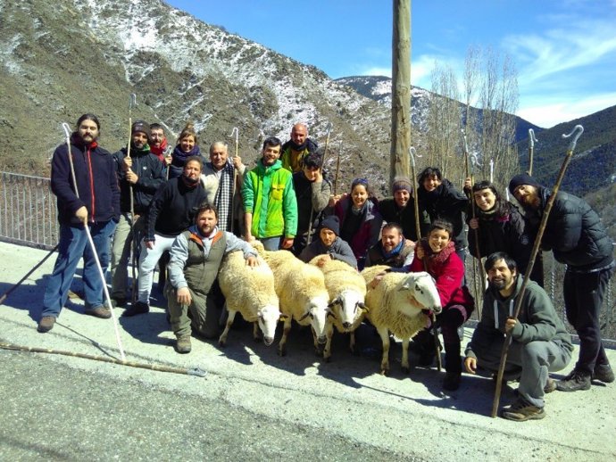 Alumnes de l'escola de pastors de Lleida