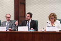 Albert Castellanos, conseller Pere Aragonès, diputada Teresa Pallarès