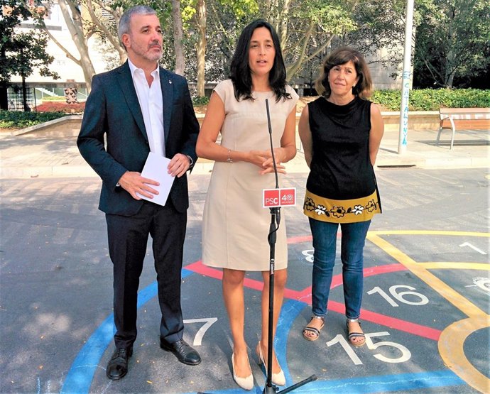Jaume Collboni, Ester Niubó, Ana del Frago (PSC)