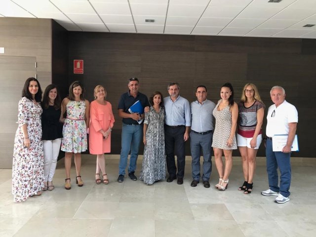 El diputado provincial Ángel Escobar, en el desarrollo del plan de intervención.